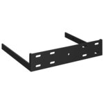 vidaXL Étagère d'angle flottante noir 25x25x3 8 cm MDF
