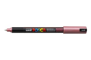 Marqueur pointe calibrée extra-fine pc1mr 0 7mm rouge métal x 12 POSCA
