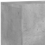 vidaXL Meuble TV mural gris béton 80x30x41 cm