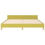 vidaXL Cadre de lit sans matelas vert 160x200 cm tissu
