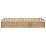 vidaXL Cadre de lit sans matelas chêne sonoma 90x200 cm