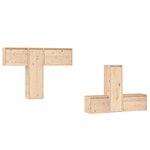 vidaXL Meubles TV 6 Pièces Bois massif de pin