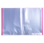 Protège-documents En Polypropylène 5/10e Opak Pochettes Cristal 120 Vues - A4 - Rose - X 8 - Exacompta