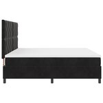 vidaXL Lit à ressorts avec matelas et LED Noir 200x200 cm Velours