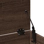 vidaXL Boîte de rangement chêne marron 102x35x35 cm bois d'ingénierie