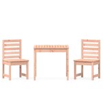 Ensemble de bistro jardin meuble extérieur terrasset de jardin 3 pièces bois massif douglas 02_0013551