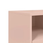 vidaXL Meuble TV rose 100 5x39x43 5 cm acier laminé à froid