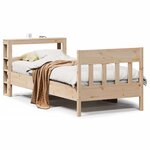 vidaXL Cadre de lit sans matelas 90x200 cm bois de pin massif