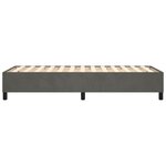 vidaXL Cadre de lit sans matelas gris foncé 100x200 cm velours