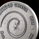 DRAGON Chronicles of Fire 2 Once Argent Monnaie 10 Cedis Ghana 2024