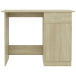 vidaXL Bureau Chêne sonoma 100x50x76 cm Bois d’ingénierie