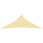 vidaXL Voile d'ombrage 160 g/m² Beige 6x6x6 m PEHD