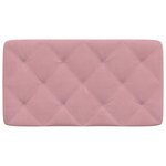 vidaXL Coussin de tête de lit rose 80 cm velours