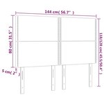 vidaXL Têtes de lit 4 Pièces Bleu foncé 72x5x78/88 cm Velours