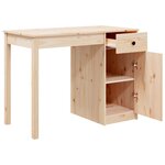 vidaXL Bureau 100x50x75 cm Bois massif de pin