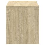 vidaXL Meuble TV avec LED chêne sonoma 97x34x40 cm bois d'ingénierie