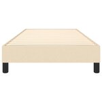 vidaXL Cadre de lit sans matelas crème 80x200 cm tissu