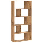 vidaXL Bibliothèque 5 niveaux chêne artisanal bois ingénierie