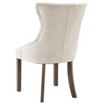 vidaXL Chaises à manger lot de 2 beige tissu