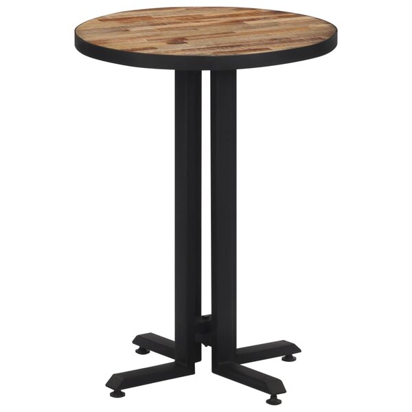 vidaXL Table de bistro ronde Ø55x76 cm teck de récupération massif