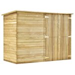 vidaXL Abri de jardin 232x110x170 cm Bois de pin imprégné