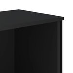 vidaXL Bibliothèque noir 50x31x169 cm bois d'ingénierie