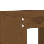 vidaXL Tabourets de jardin lot de 2 marron miel 40x36x45 cm pin massif
