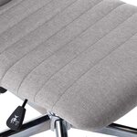 vidaXL Chaises à manger lot de 2 gris clair tissu