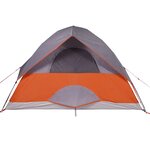 vidaXL Tente de camping à dôme 4 personnes orange imperméable