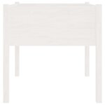vidaXL Jardinières 2 Pièces Blanc 70x70x70 cm Bois de pin massif