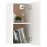 vidaXL Meuble TV Blanc 30 5x30x60 cm Bois d’ingénierie