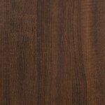 vidaXL Bureau avec tiroirs Chêne marron 102x50x76 cm Bois d'ingénierie