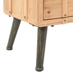 vidaXL Table de chevet Bois de sapin massif 50 x 35 x 57 cm