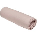 Drap housse - 140 x 190 cm uni - Rose des sables