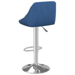 vidaXL Tabourets de bar lot de 2 bleu velours