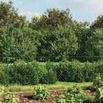 vidaXL Clôture à mailles losangées avec bride vert 2 2x25 m