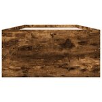vidaXL Cadre de lit sans matelas chêne fumé 90x190 cm