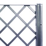 vidaXL Jardinière avec treillis gris 160x120x140 cm PP