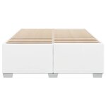 vidaXL Cadre de lit Blanc 140x200 cm Similicuir