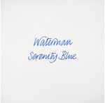 Waterman encre pour stylo plume  couleur bleu sérénité effaçable  flacon 50 ml