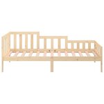 vidaXL Lit de jour sans matelas 90x200 cm bois de pin massif