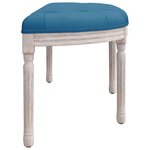 vidaXL Banc Bleu 110 5x45x49 cm Velours