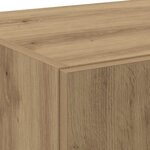 vidaXL Highboard artisan en chêne 70x42.5x185 cm en bois d'ingénierie