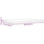 vidaXL Dessus de table 3 Pièces 80x53x2 5cm rectangulaire bois pin massif
