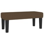 vidaXL Sommier à lattes de lit et matelas marron foncé 120x190cm tissu