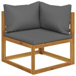 Salon de jardin meuble d'extérieur ensemble de mobilier 7 pièces avec coussin bois d'acacia solide 02_0017056