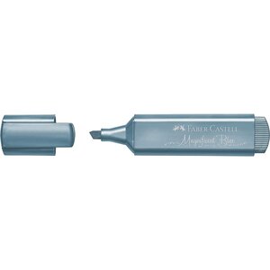 Surligneur textliner 1546 metallic pointe biseautée bleu faber-castell