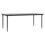 vidaXL Ensemble à manger de jardin et coussins 9 Pièces marron poly rotin