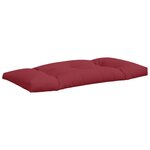 vidaXL Coussins de palette lot de 2 rouge bordeaux tissu