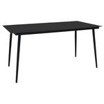 vidaXL Ensemble à manger d'extérieur 9 Pièces résine tressée et verre
